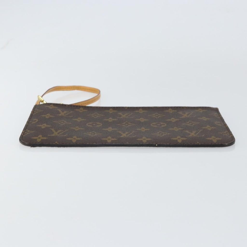 Louis Vuitton Neverfull Pochette Monogram Canvas Brown Canvas Clutche & Pouche Bag
