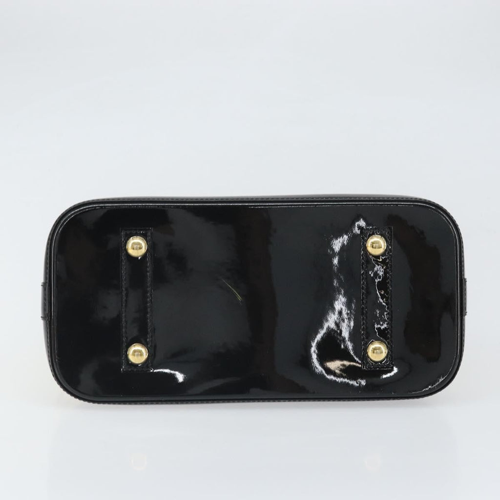 Louis Vuitton Alma Handbag Limited Edition Stickers Monogram Vernis White Patent_Leather Handbag