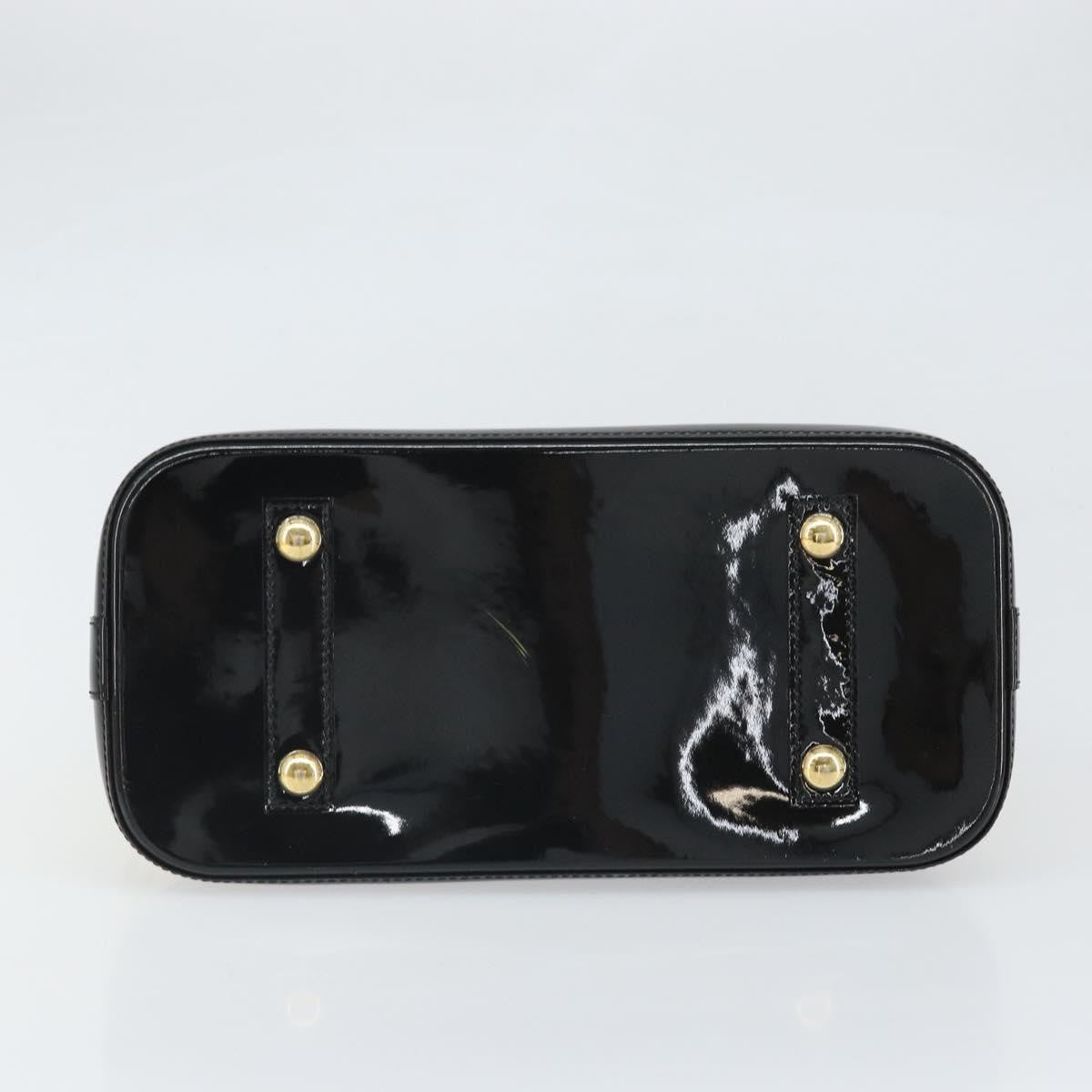 Louis Vuitton Alma Handbag Limited Edition Stickers Monogram Vernis White Patent_Leather Handbag