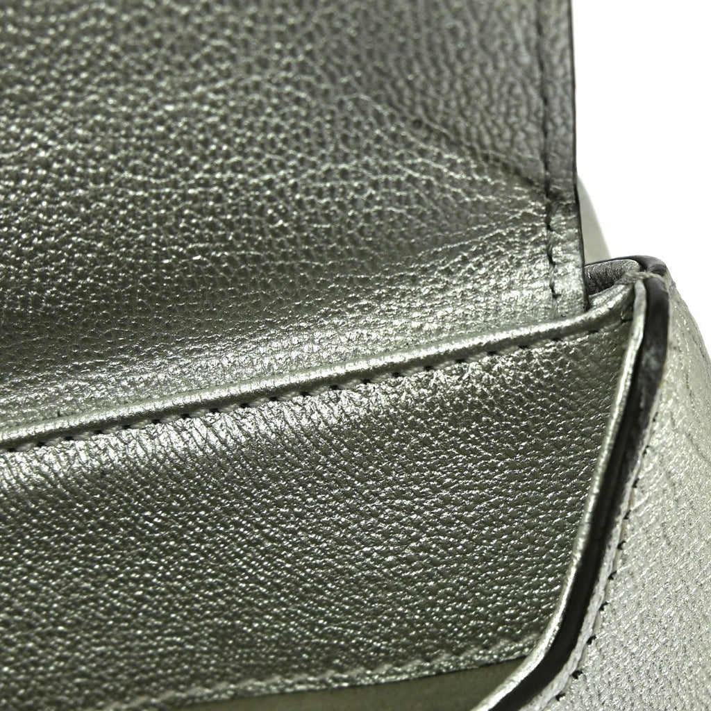 Louis Vuitton Very Chain Bag Whipstitch Leather Silver Leather Shoulder Bag