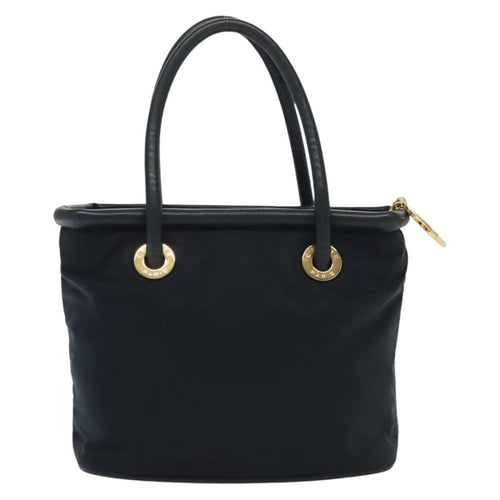 Celine Handbag Nylon Navy Nylon Handbag