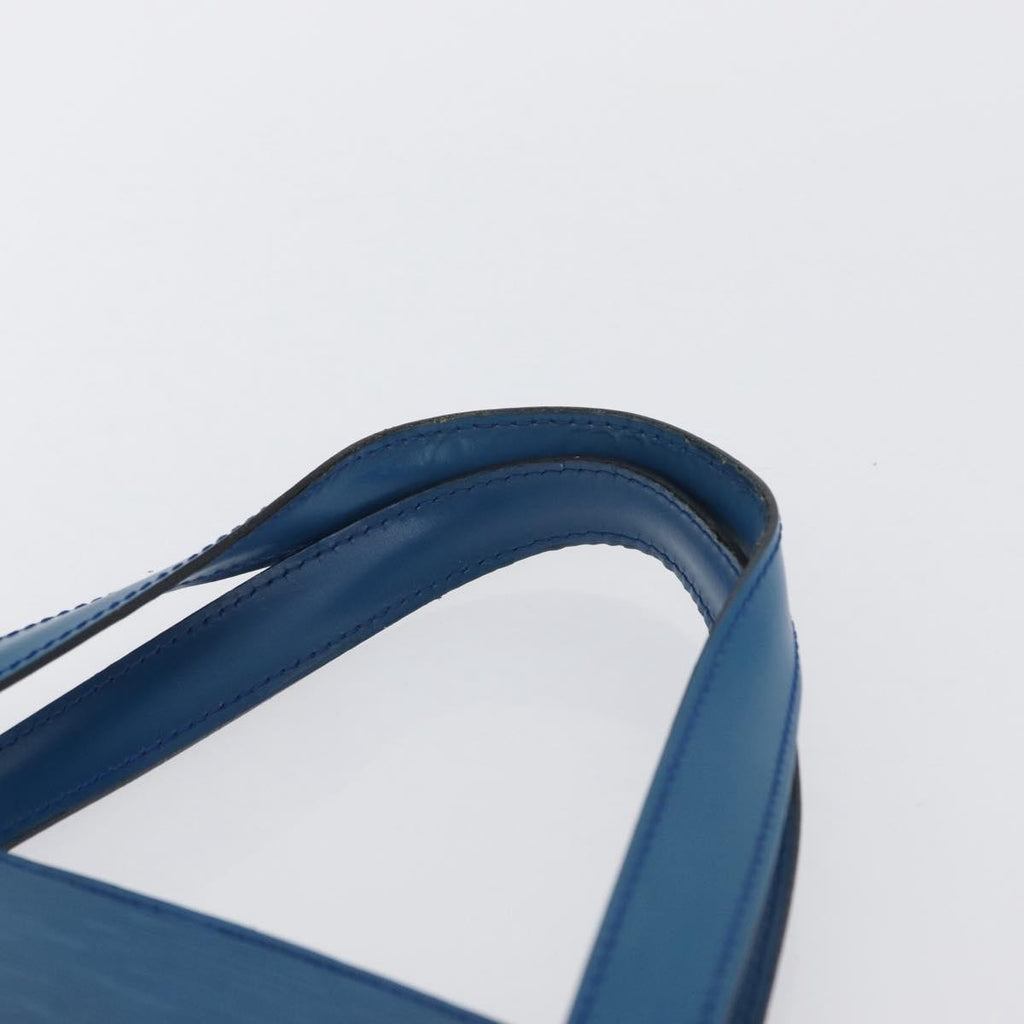 Louis Vuitton Saint Jacques Handbag Epi Leather Blue Leather Handbag