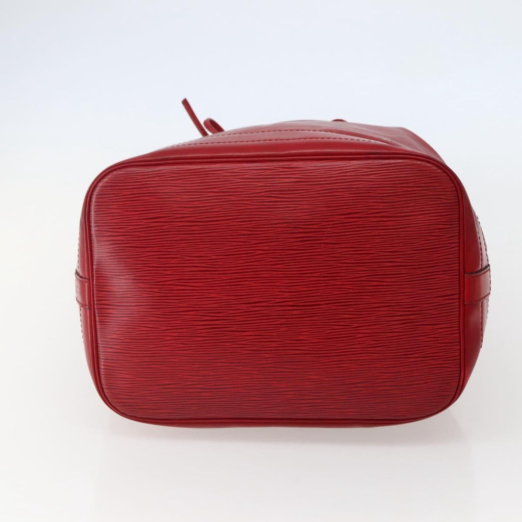 Louis Vuitton Noe Shoulder Bag Leather Red Leather Shoulder Bag