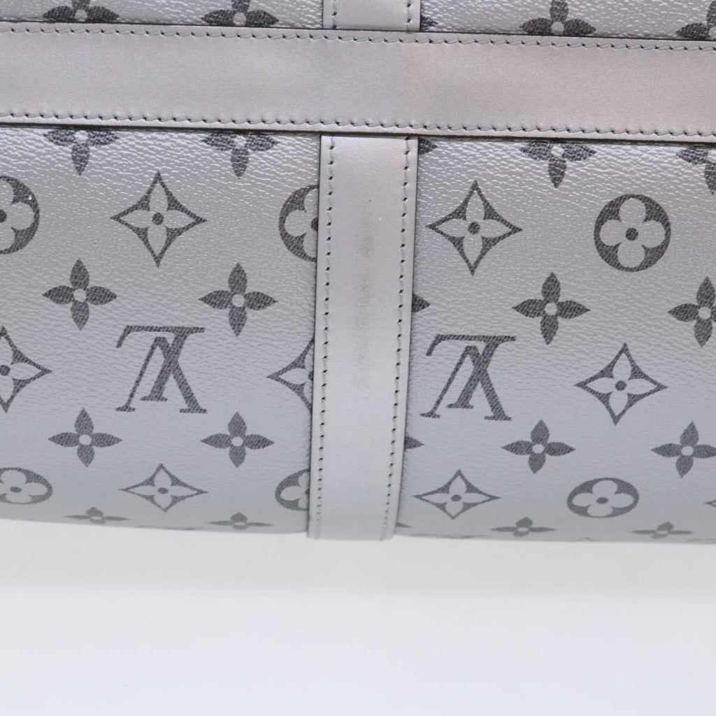 Louis Vuitton Keepall Bandouliere Bag Monogram Eclipse Split Canvas Black Canvas Bag