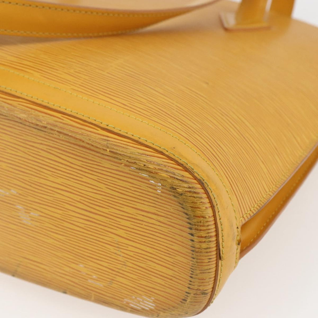 Louis Vuitton Lussac Handbag Epi Leather Yellow Leather Shoulder Bag