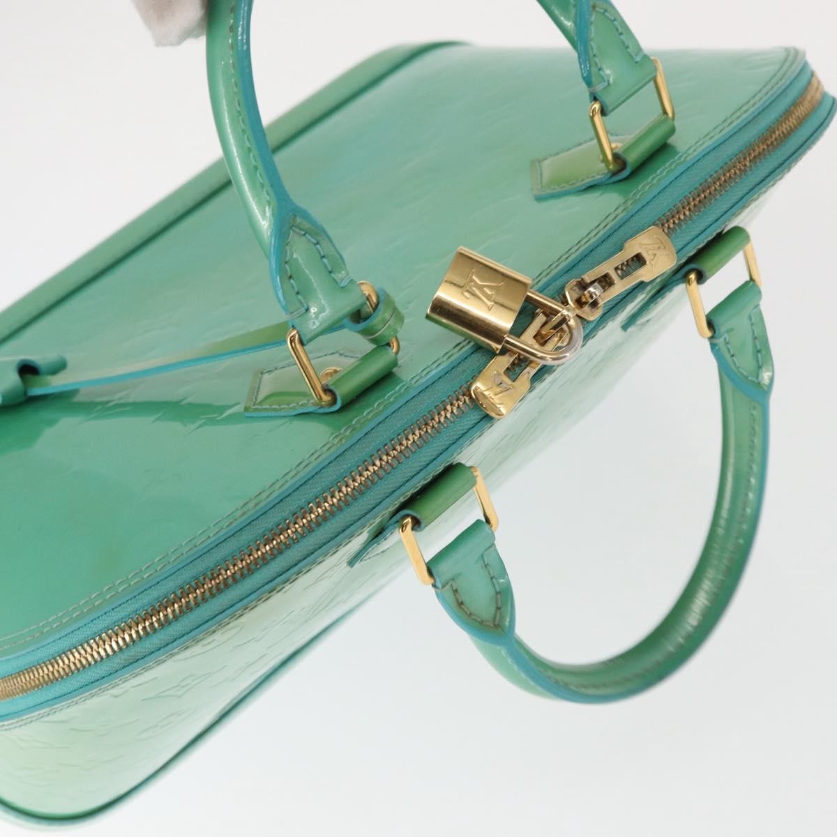 Louis Vuitton Alma Handbag Patent Leather Blue Patent_Leather Handbag