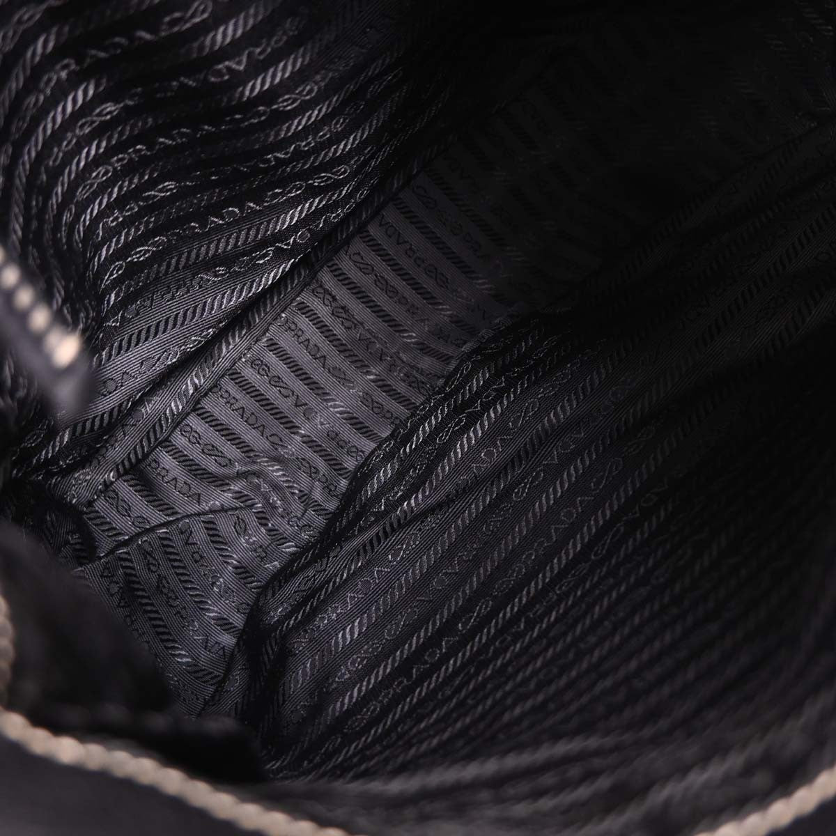 Prada Vintage Shoulder Bag Nylon And Leather Black Nylon Shoulder Bag Bag
