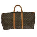 Louis Vuitton Keepall Bag Monogram Canvas Brown Canvas Travel Bag