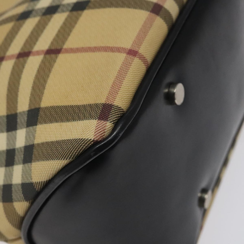 Burberry Nova Check Handbag Nova Check Canvas And Leather Beige Canvas Handbag