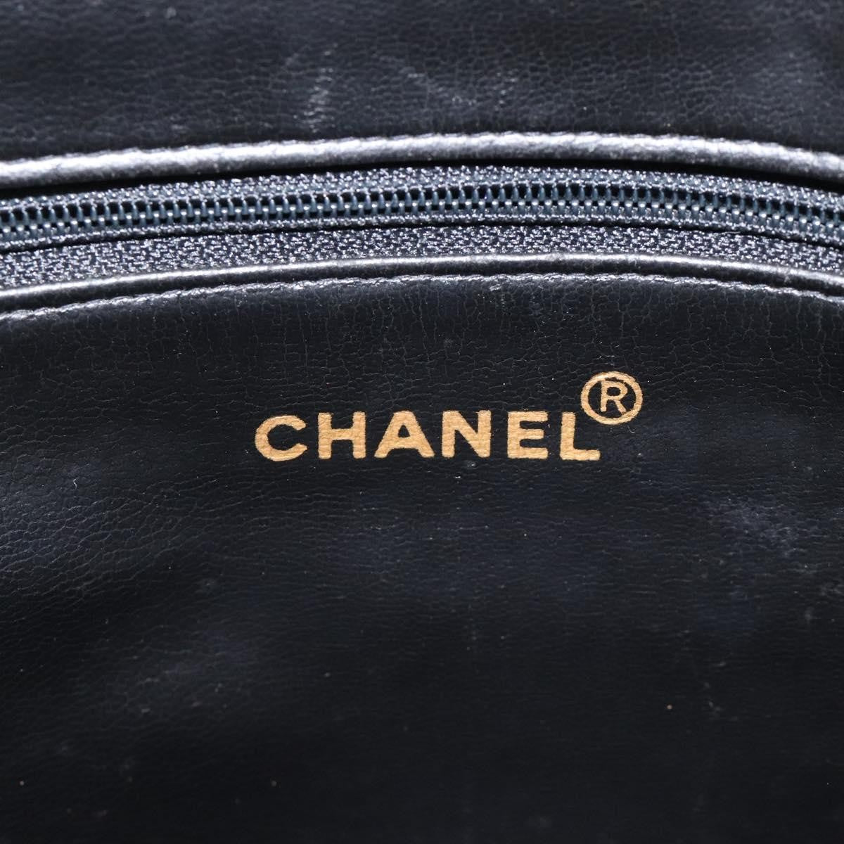 Chanel Vintage Cc Dome Bag Caviar Black Calfskin Handbag