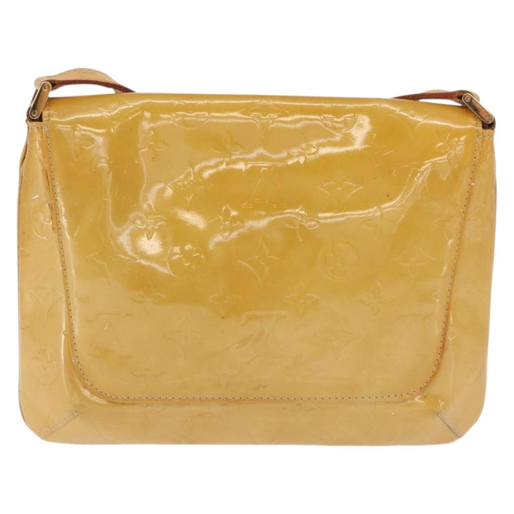 Louis Vuitton Thompson Street Handbag Monogram Vernis Yellow Patent_Leather Shoulder Bag