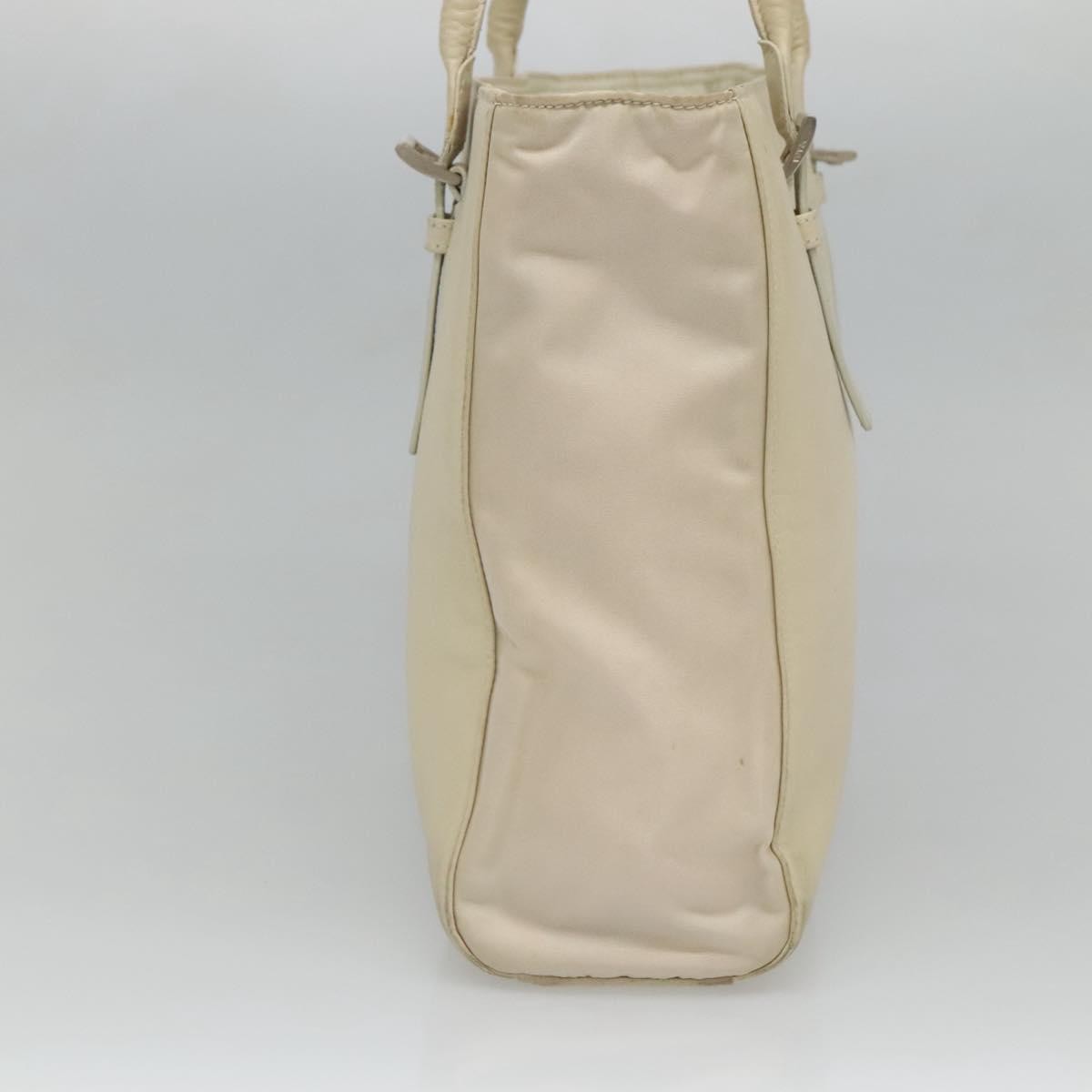 Prada Vintage Shoulder Bag Nylon And Leather White Leather Shoulder Bag Bag