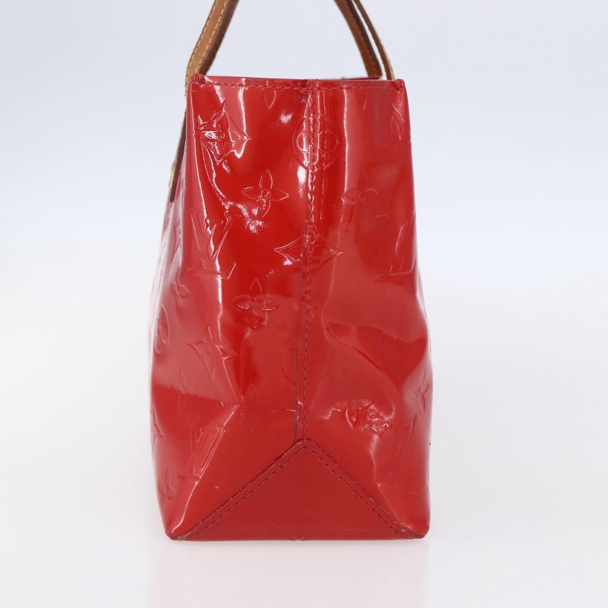 Louis Vuitton Reade Handbag Monogram Vernis Red Patent_Leather Handbag