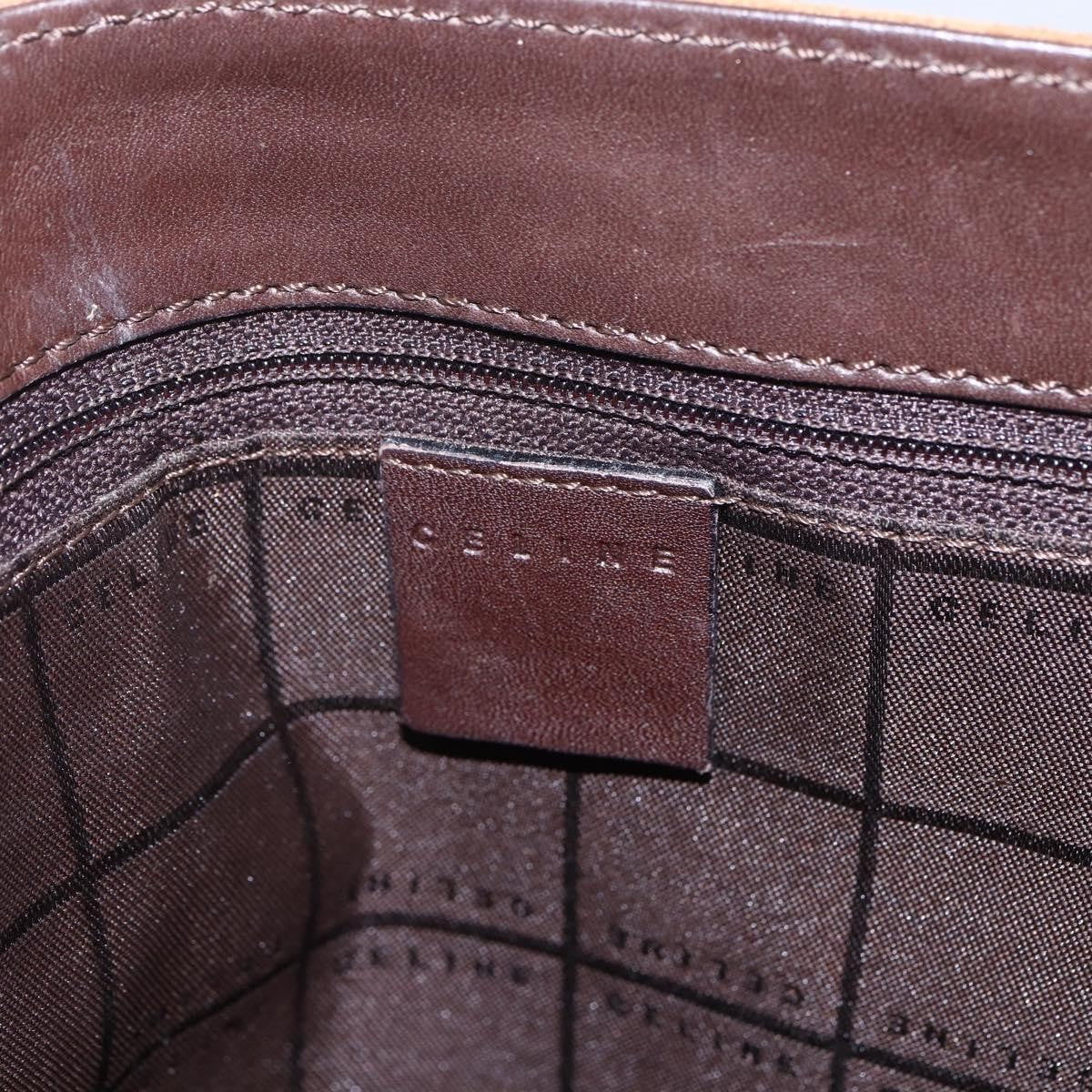 Celine C Macadam Shoulder Bag Suede Beige Suede Shoulder Bag Bag
