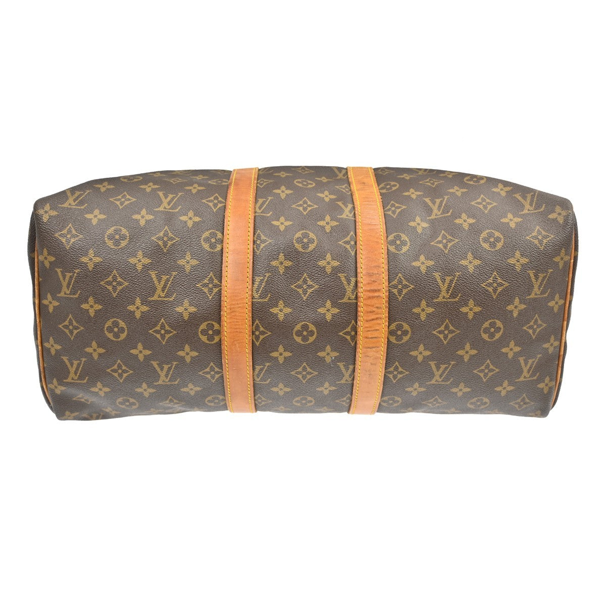 Louis Vuitton Keepall Bag Monogram Canvas Brown Canvas Travel Bag
