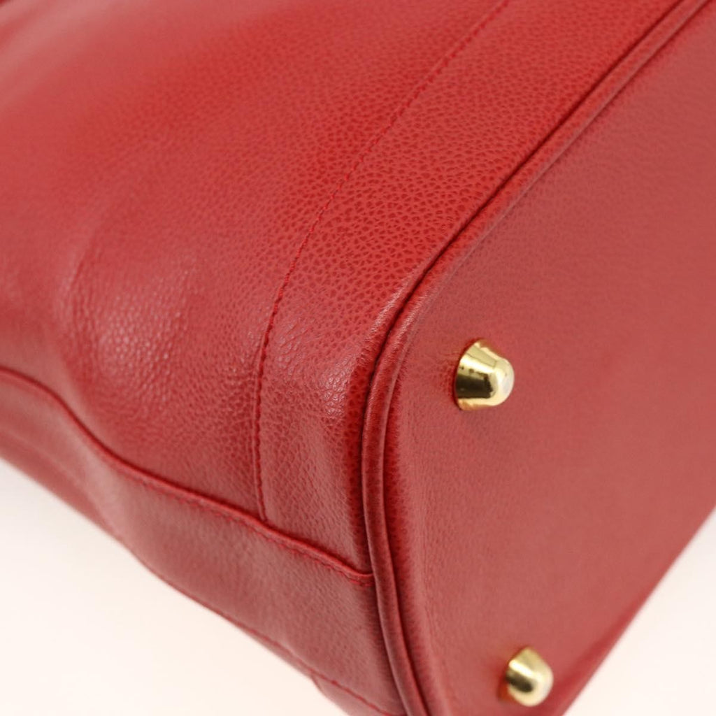 Burberry Vintage Handbag Leather Red Leather Handbag