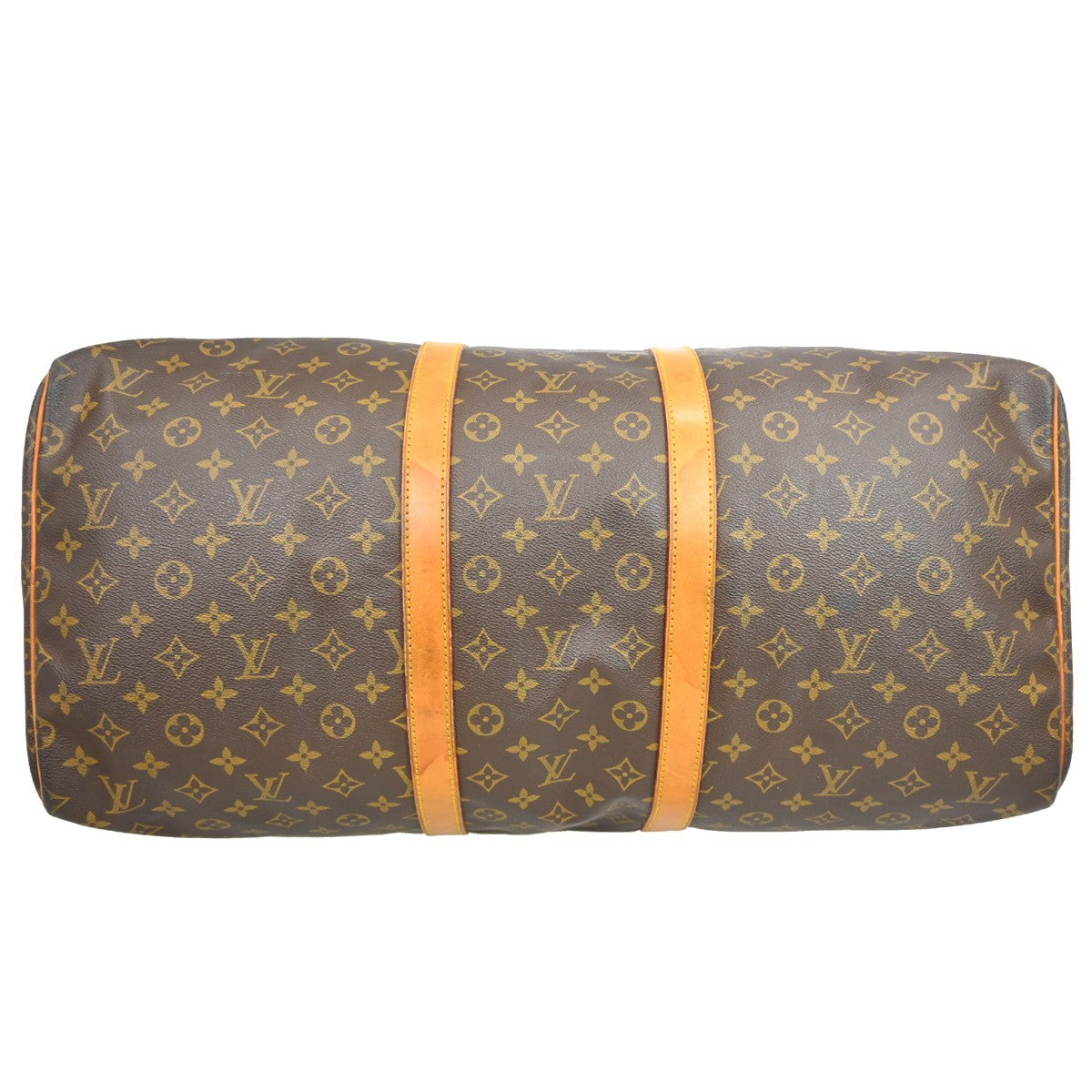 Louis Vuitton Keepall Bag Monogram Canvas Brown Canvas Travel Bag