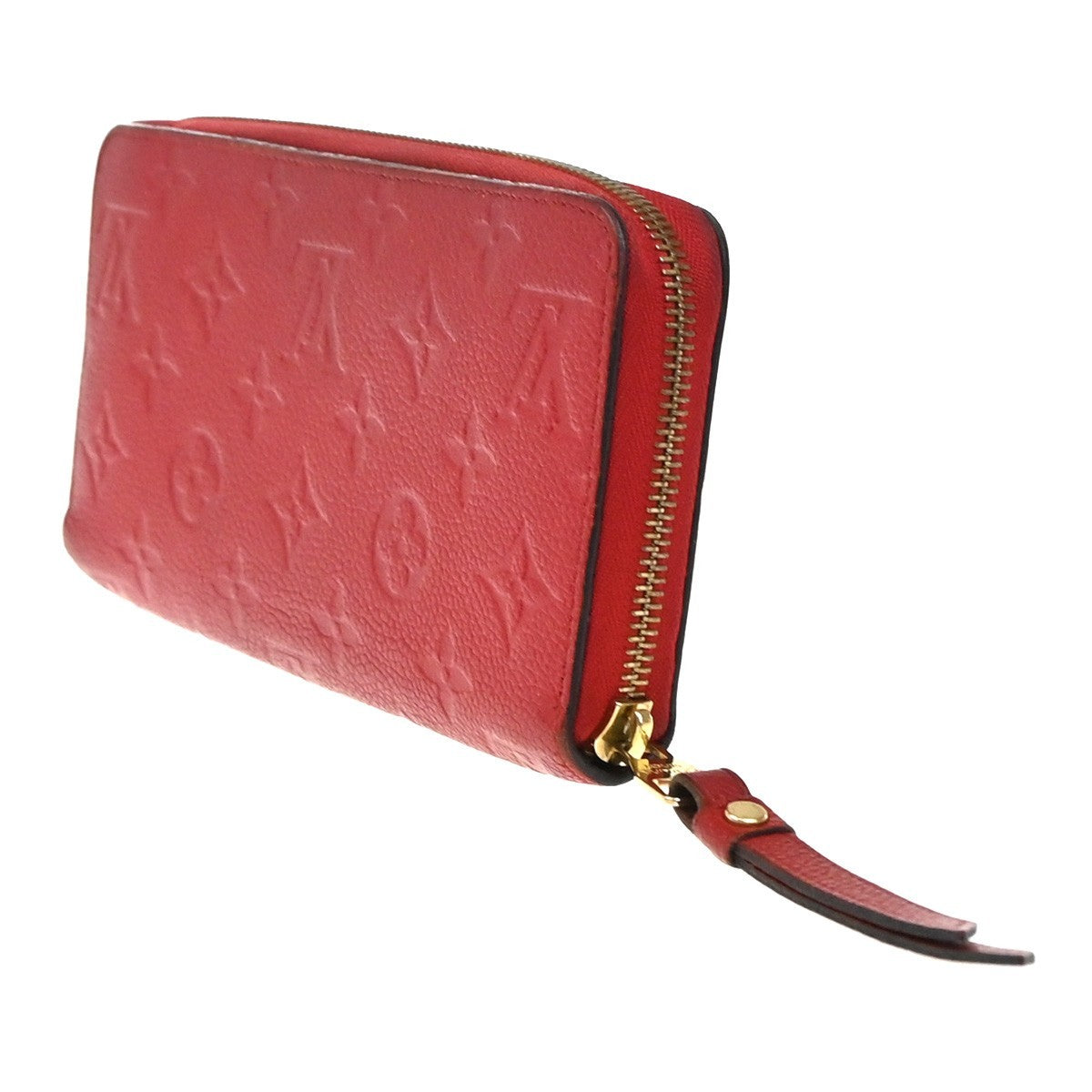 Louis Vuitton Portefeuille Zippy Monogramme Empreinte Monogramme Empreinte Red Leather Wallets Accessory