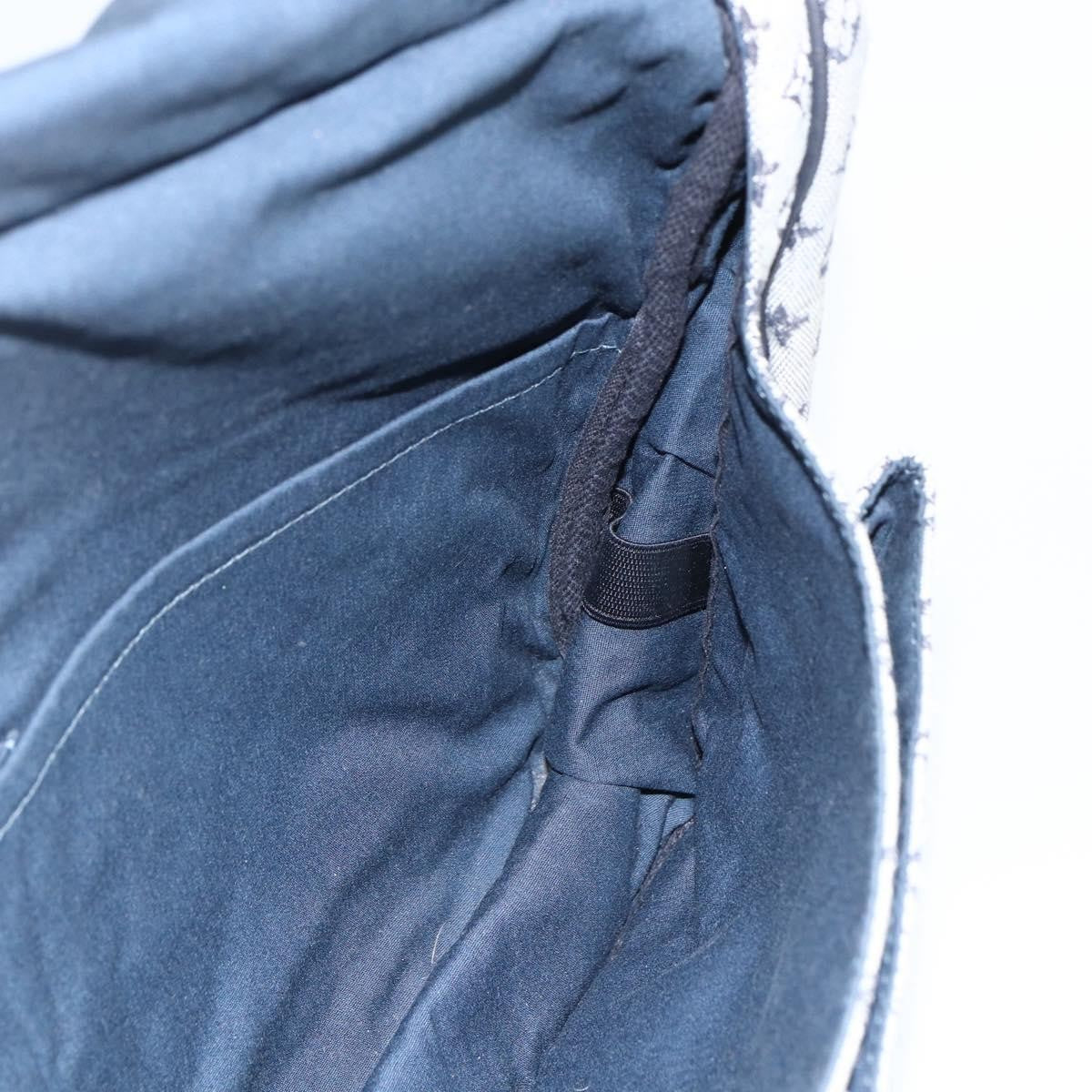 Louis Vuitton Sac Maman Handbag Mini Lin Blue Canvas Shoulder Bag