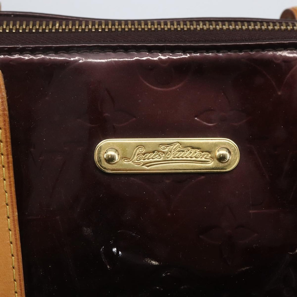 Louis Vuitton Bellevue Handbag Monogram Vernis Brown Patent_Leather Tote Bag