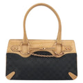 Gucci Horsebit Bracket Tote Gg Canvas Black Canvas Tote Bag Bag (Pre-Owned)