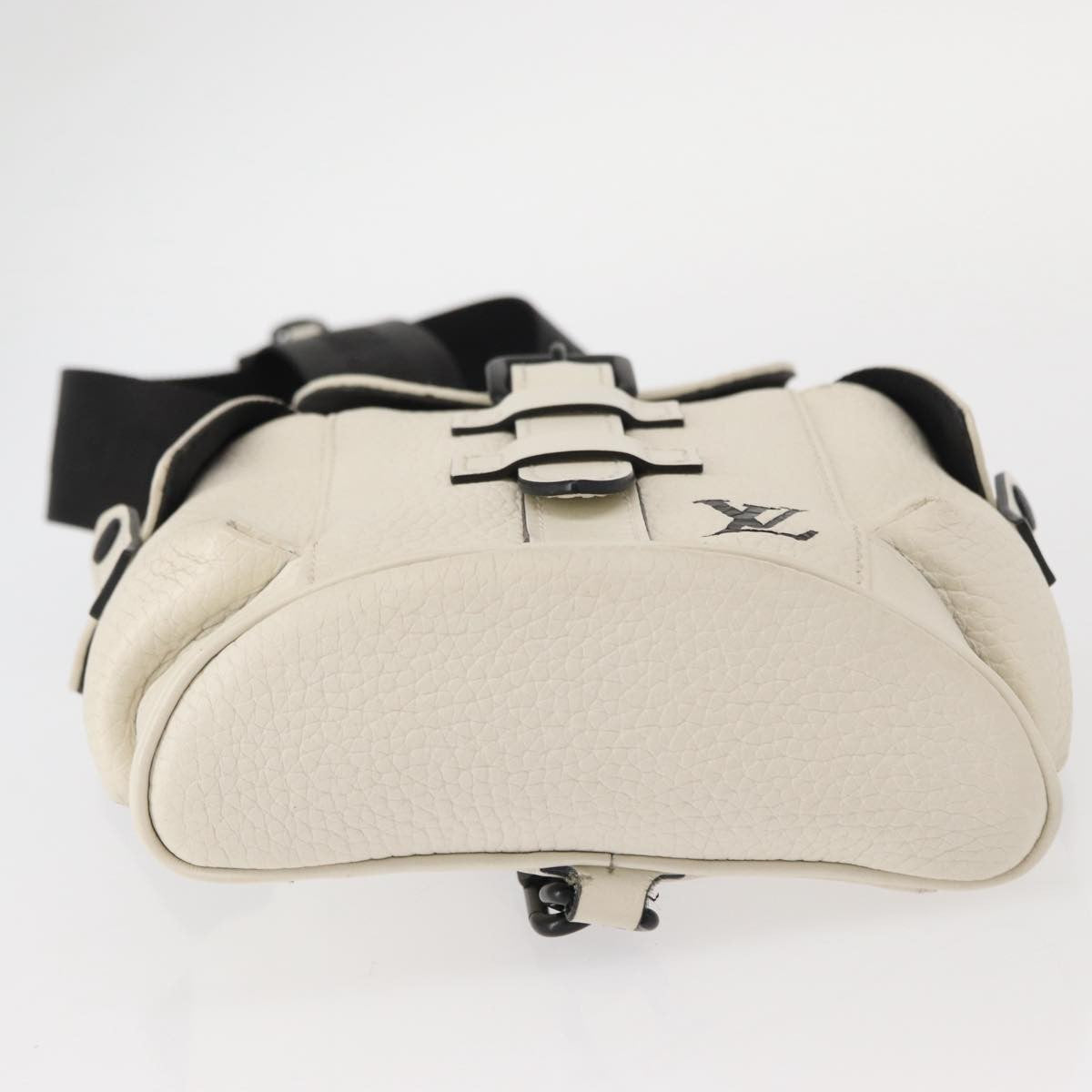 Louis Vuitton Christopher Backpack Taurillon Leather White Leather Shoulder Bag