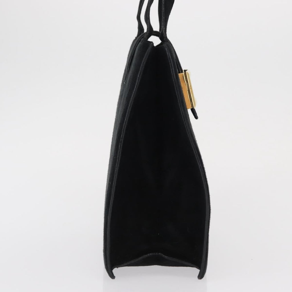 Prada Vintage Handbag Suede Black Suede Handbag