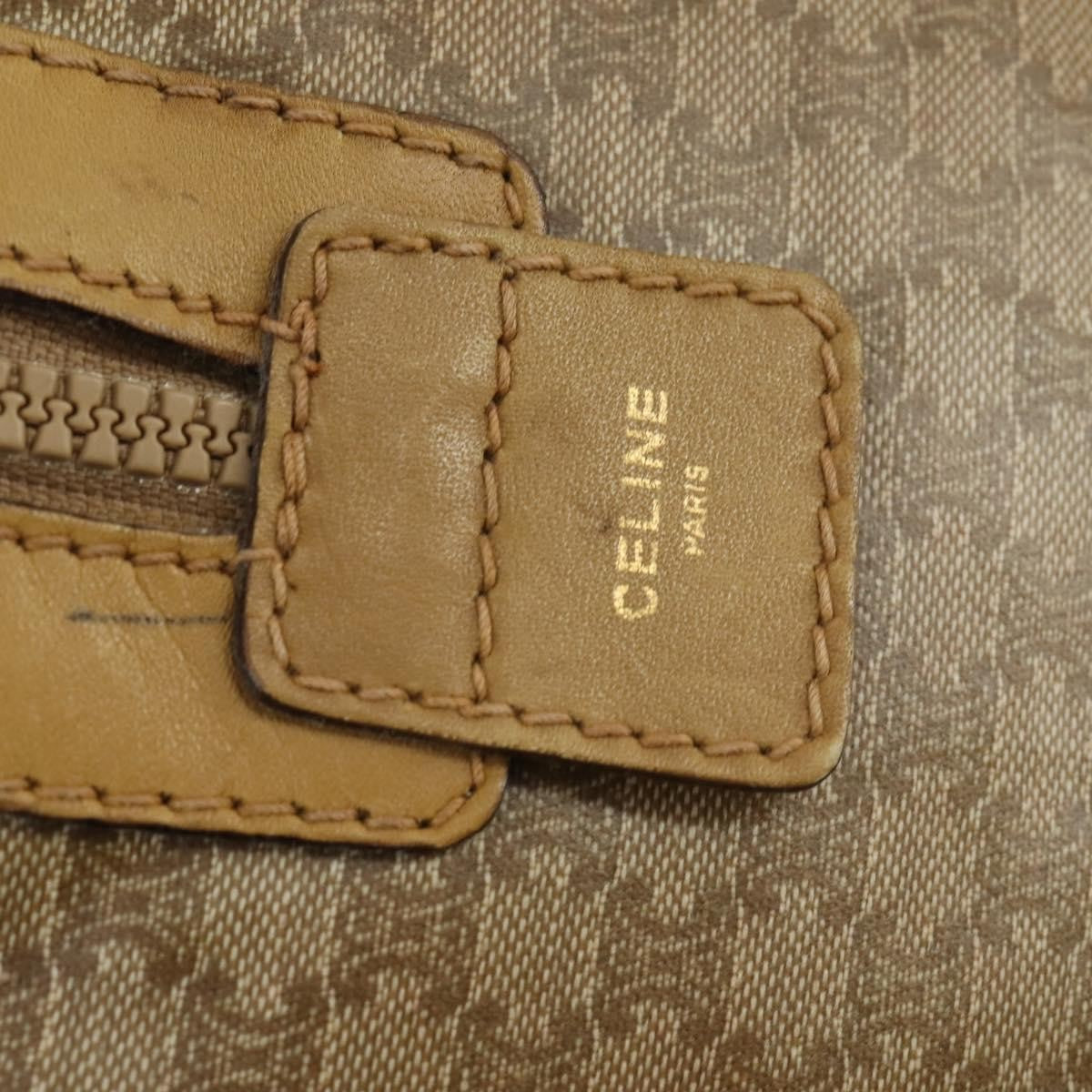 Celine Travel Duffle Bag Triomphe Coated Canvas Beige Canvas Travel Bag Bag