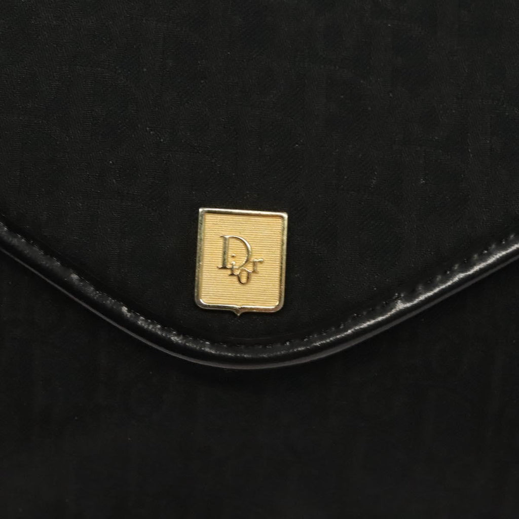 Christian Dior Vintage Trotter Pouch Diorissimo Canvas Black Canvas Clutche & Pouche Bag (Pre-Owned)