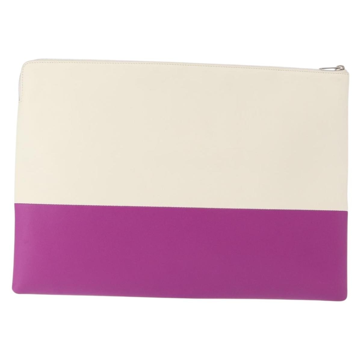 Celine Bicolor Solo Clutch Leather Multicolour Leather Clutche & Pouche Bag