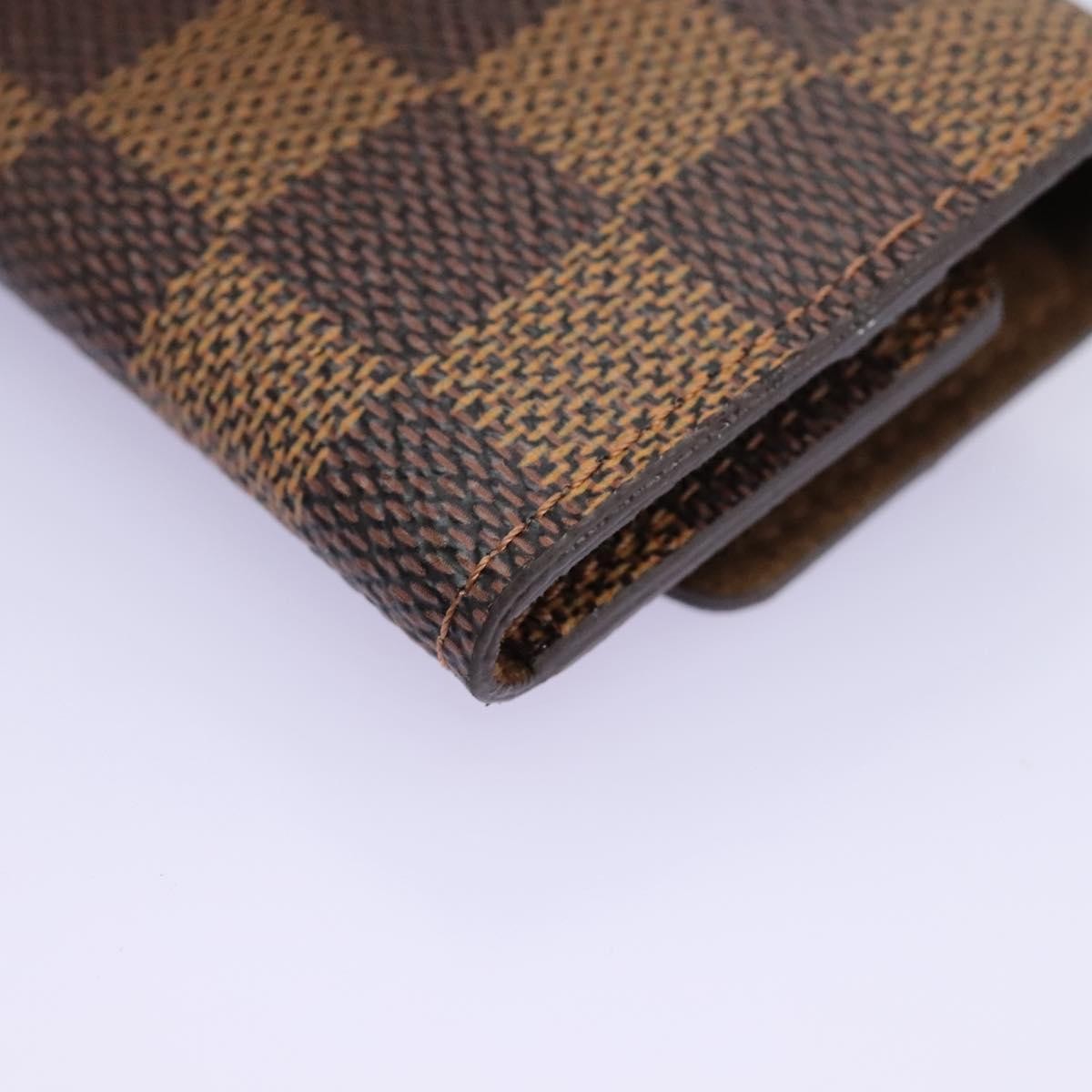 Louis Vuitton Cufflinks Case Damier Brown Canvas Cufflinks Jewelry