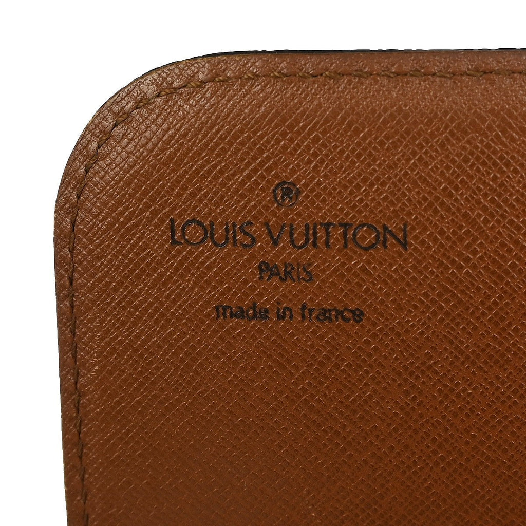 Louis Vuitton Cartouchiere Handbag Monogram Canvas Brown Canvas Shoulder Bag