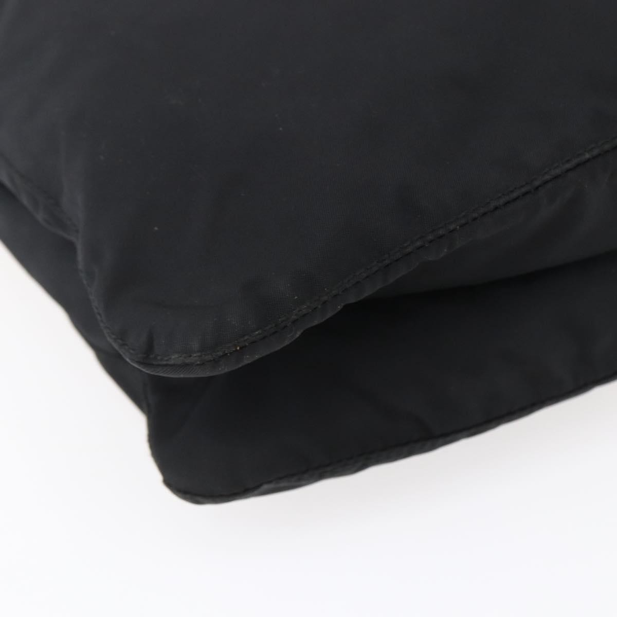 Prada Zip Messenger Quilted Tessuto Black Nylon Shoulder Bag Bag