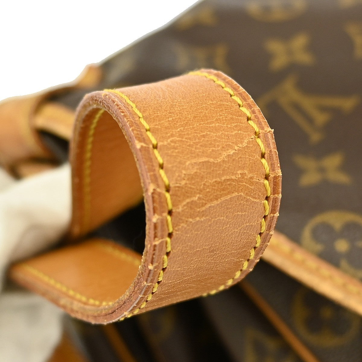 Louis Vuitton Saumur Handbag Monogram Canvas Brown Canvas Shoulder Bag