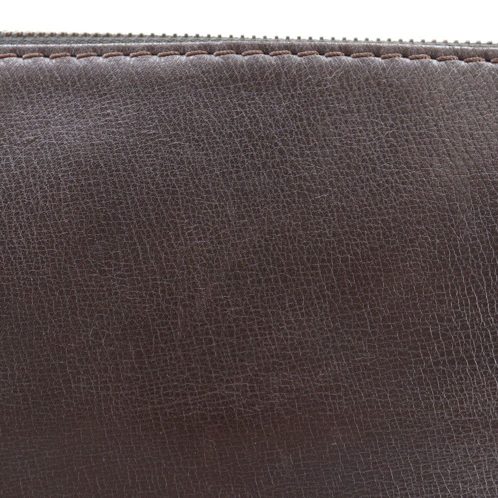 Louis Vuitton Sac Plat Crossbody Bag Utah Leather Brown Leather Shoulder Bag