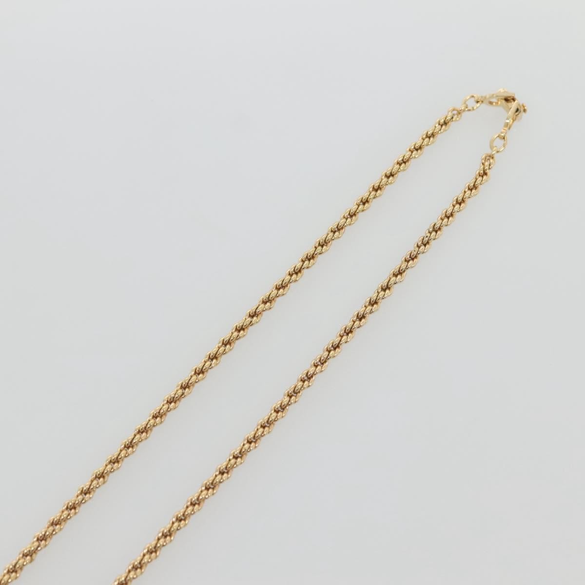 Christian Dior Cd Round Pendant Necklace Metal Gold Metal Necklace Jewelry (Pre-Owned)
