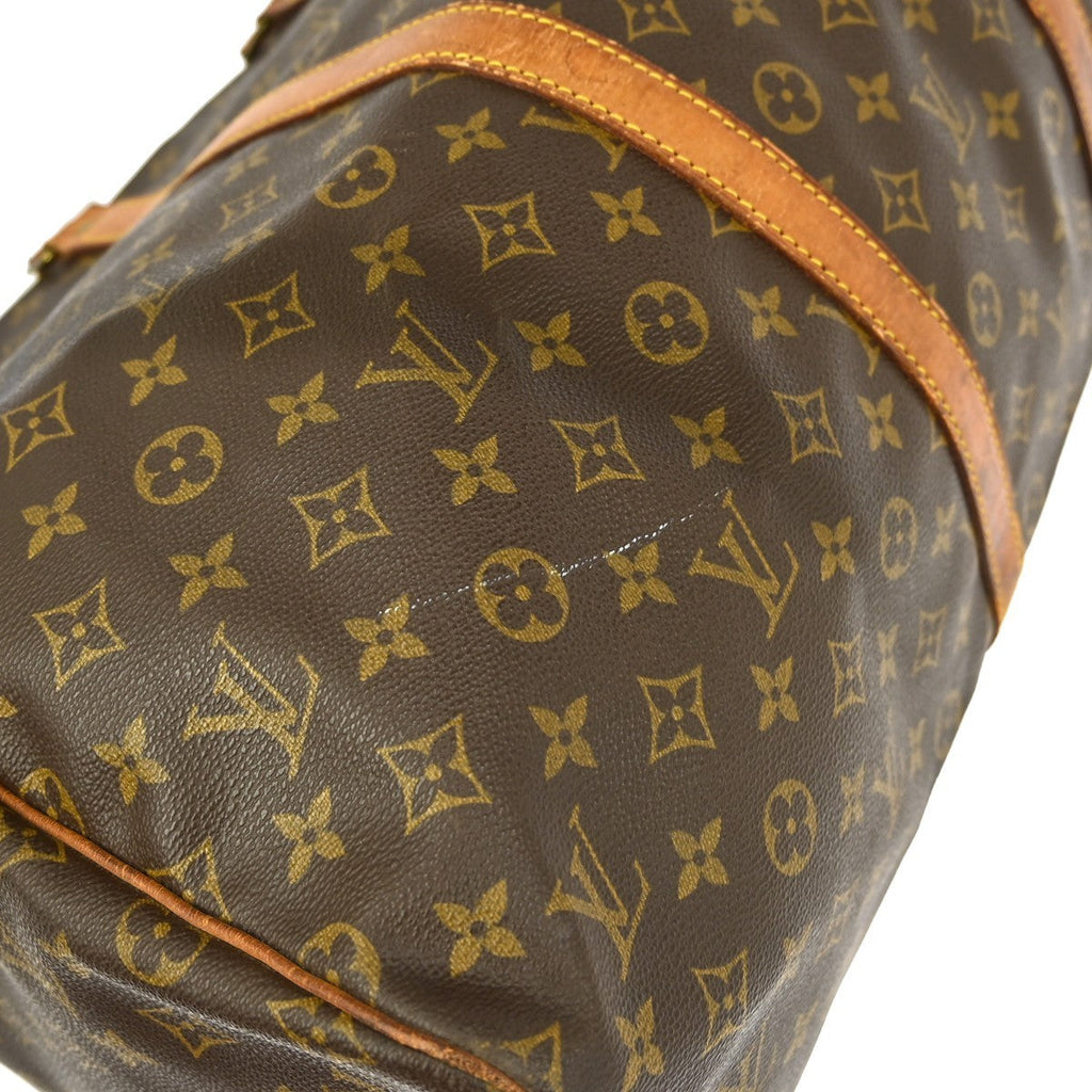 Louis Vuitton Keepall Bag Monogram Canvas Brown Canvas Travel Bag