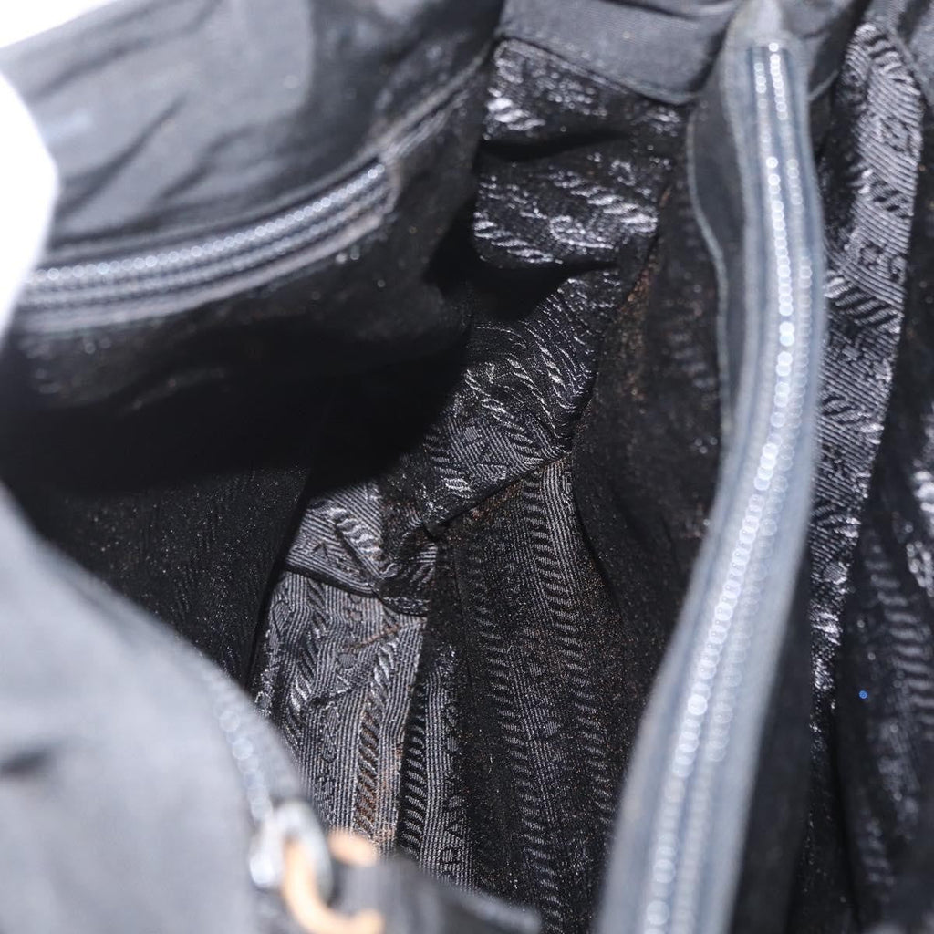 Prada Vintage Zip Tote Tessuto Black Nylon Tote Bag Bag