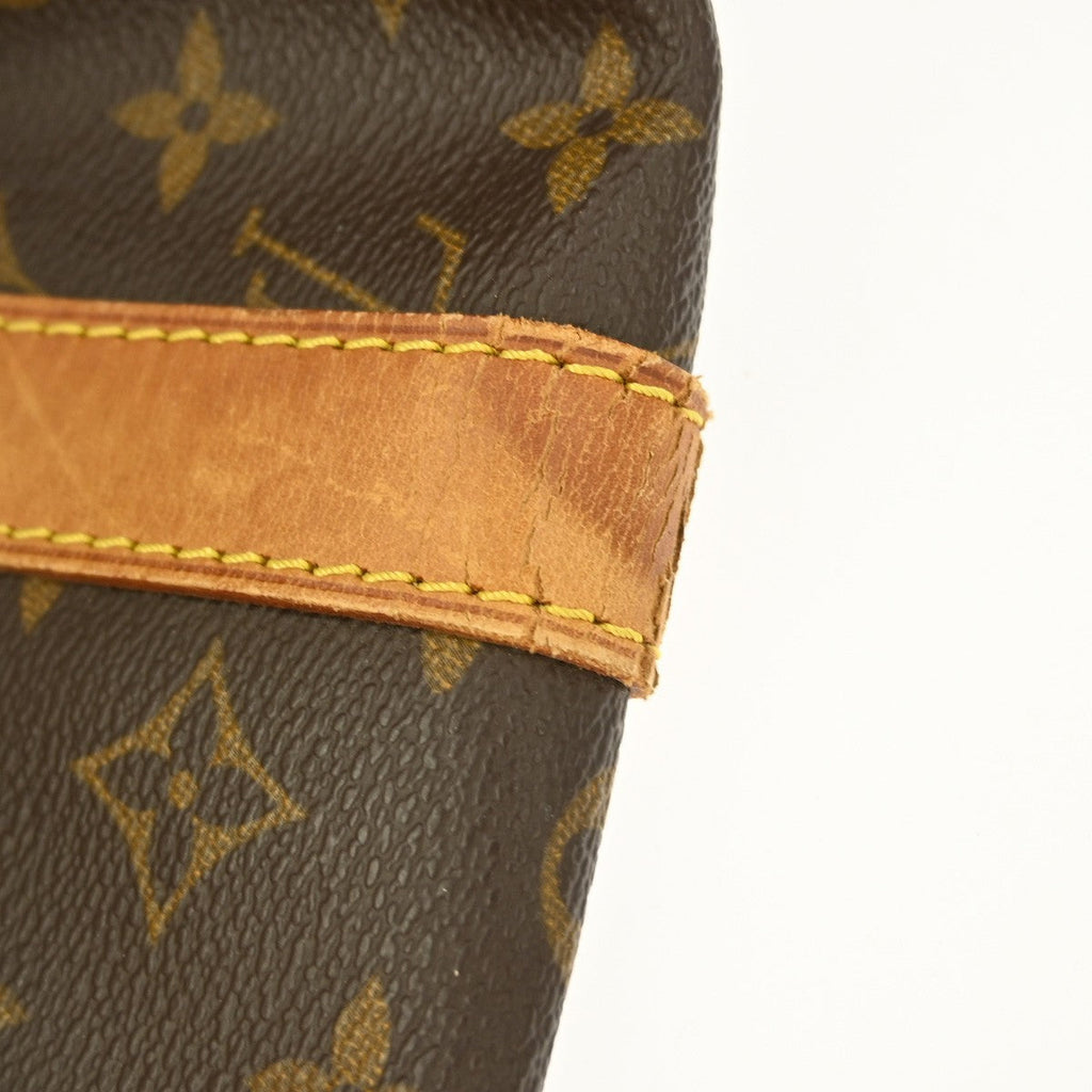 Louis Vuitton Keepall Bandouliere Bag Monogram Canvas Brown Canvas Travel Bag