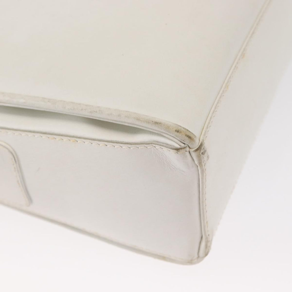 Celine Vintage Shoulder Bag Leather White Leather Shoulder Bag Bag