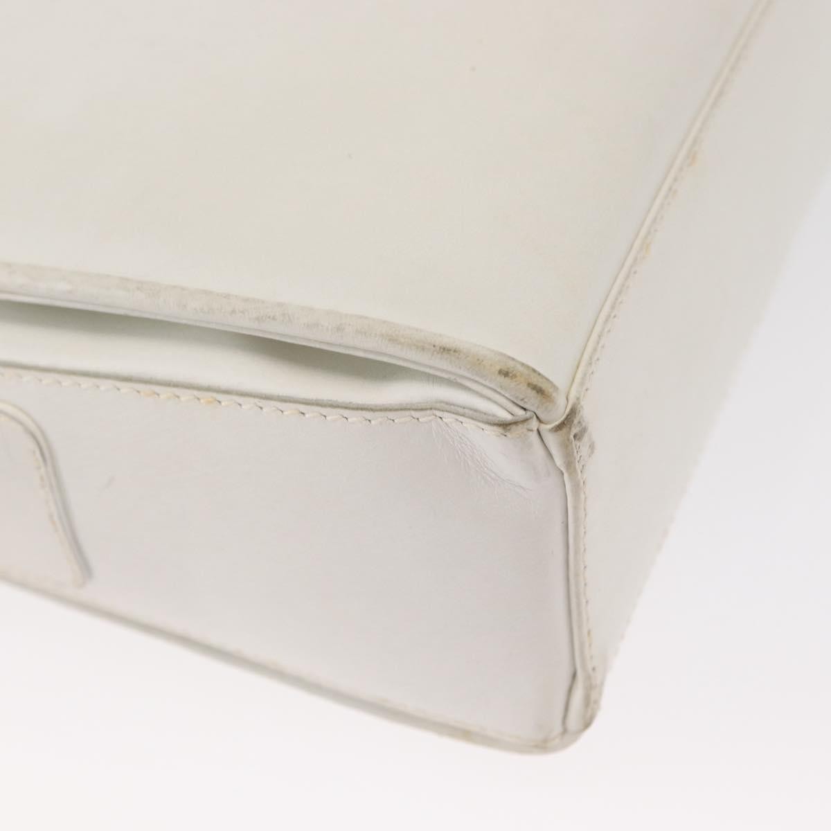 Celine Vintage Shoulder Bag Leather White Leather Shoulder Bag Bag