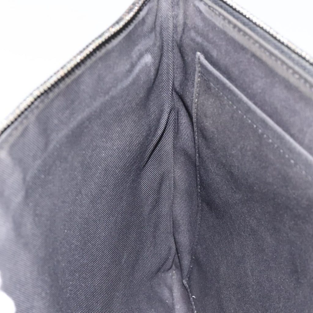 Louis Vuitton Discovery Pochette Monogram Shadow Leather Black Leather Bag