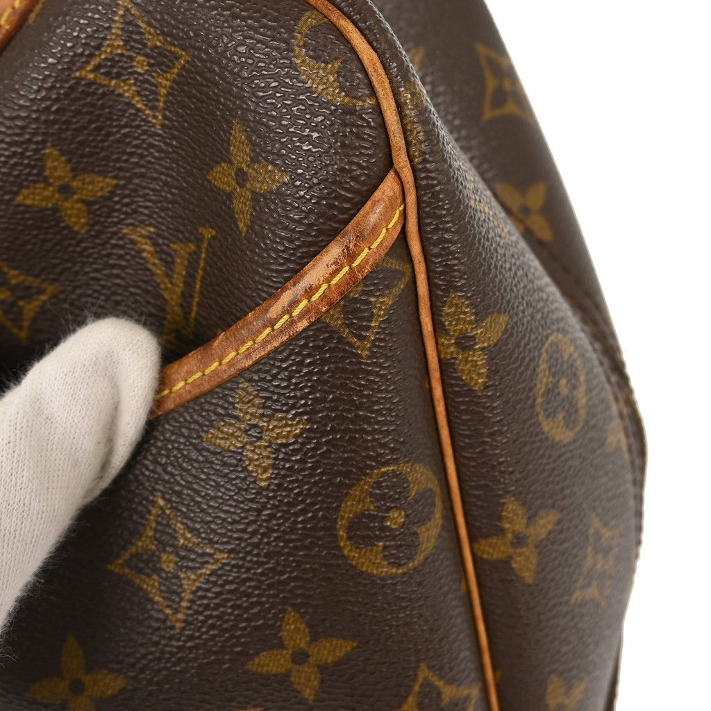 Louis Vuitton Deauville Handbag Monogram Canvas Brown Canvas Handbag
