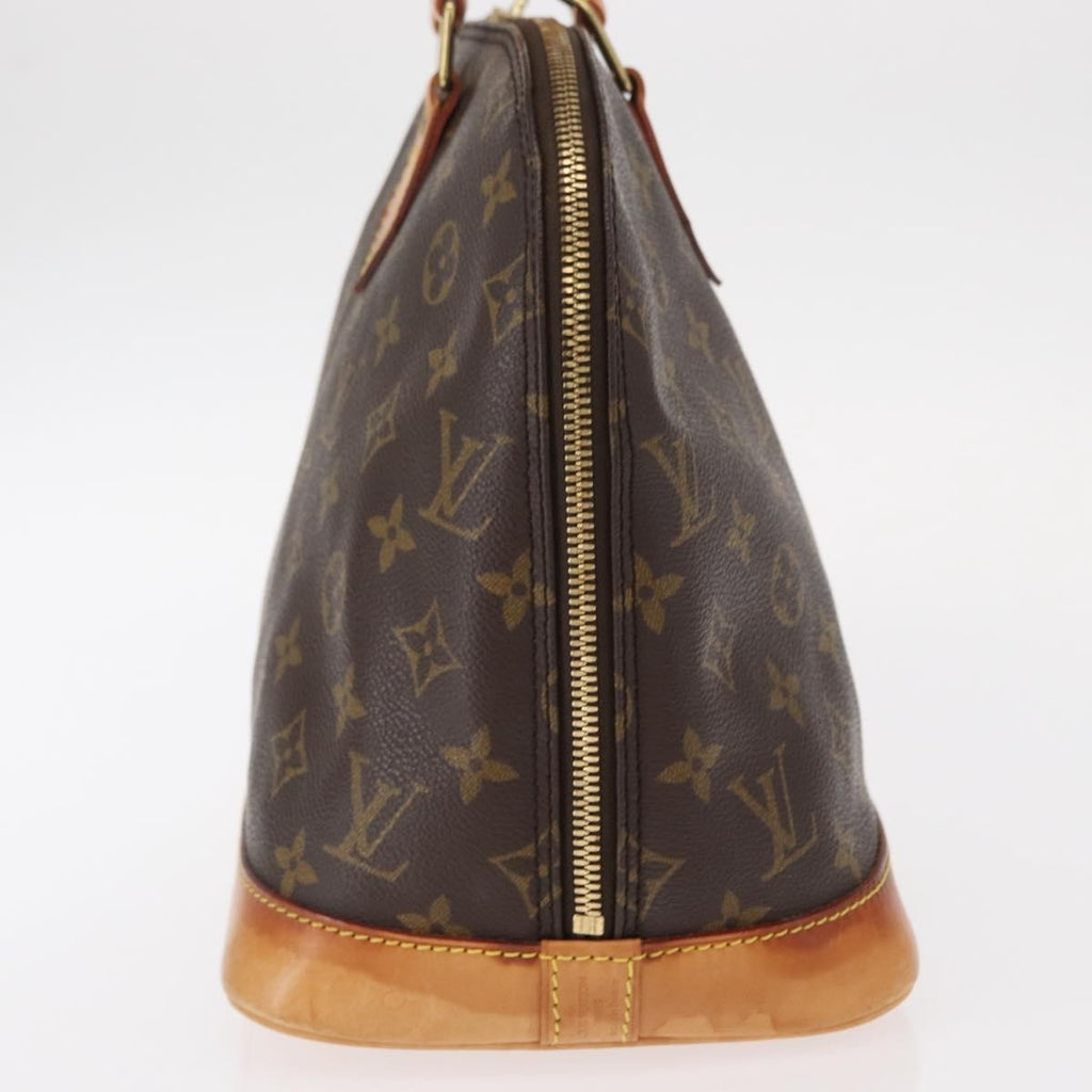 Louis Vuitton Alma Handbag Monogram Canvas Brown Canvas Handbag