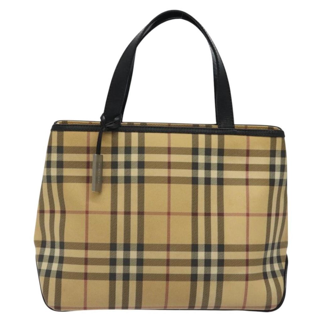 Burberry Nova Check Handbag Nova Check Canvas And Leather Beige Canvas Handbag
