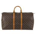 Louis Vuitton Keepall Bag Monogram Canvas Brown Canvas Travel Bag