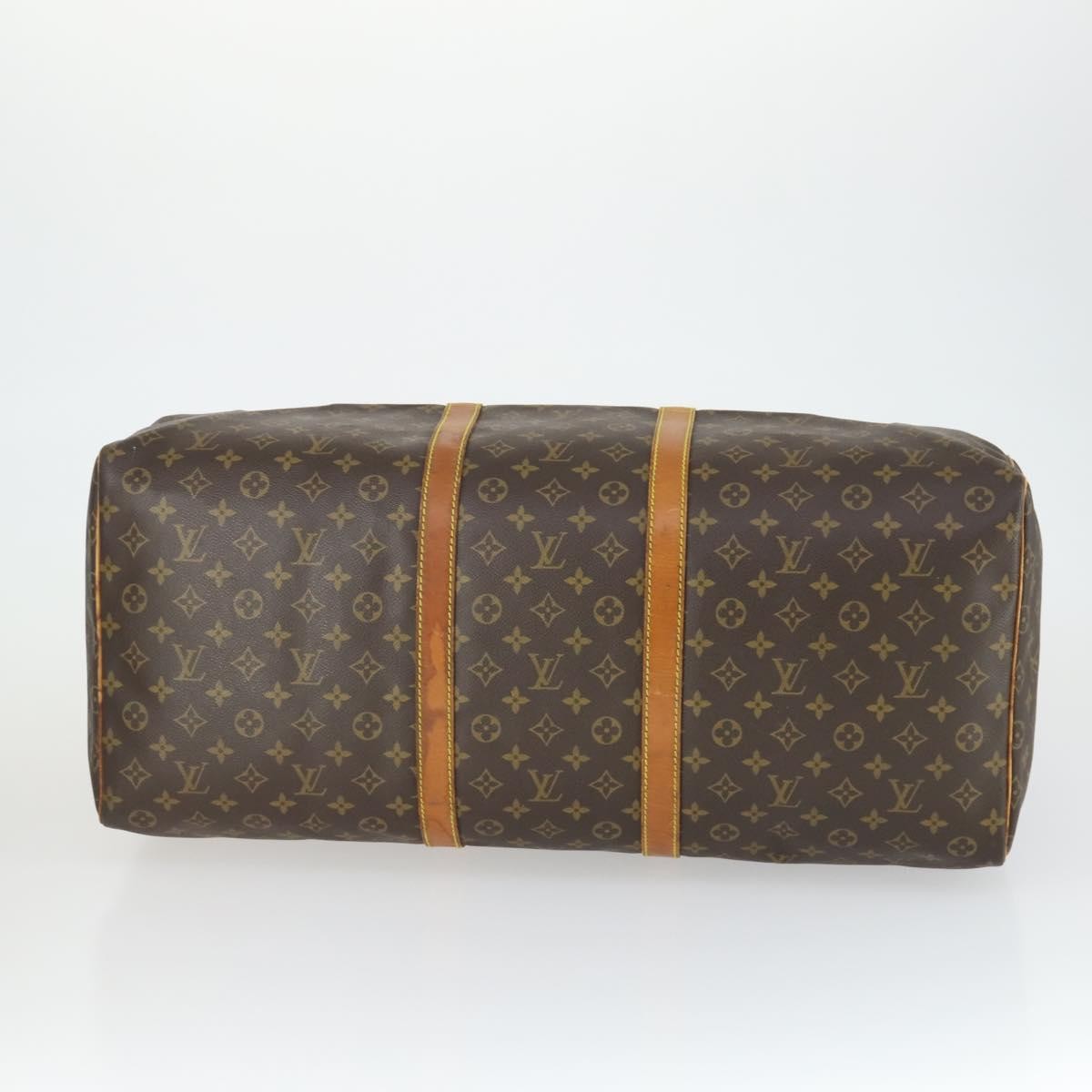 Louis Vuitton Keepall Bag Monogram Canvas Brown Canvas Travel Bag