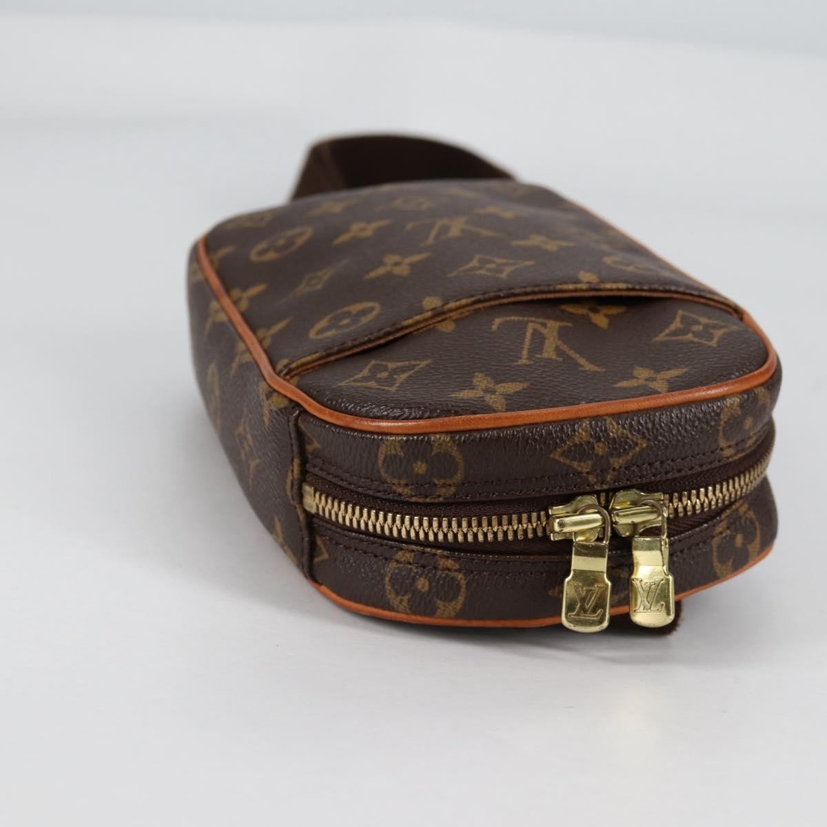 Louis Vuitton Pochette Gange Monogram Canvas Brown Canvas Bag