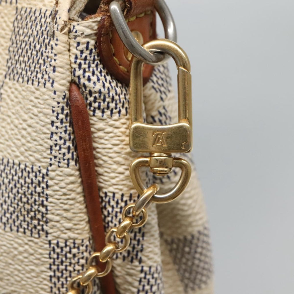 Louis Vuitton Eva Handbag Damier Beige Canvas Shoulder Bag