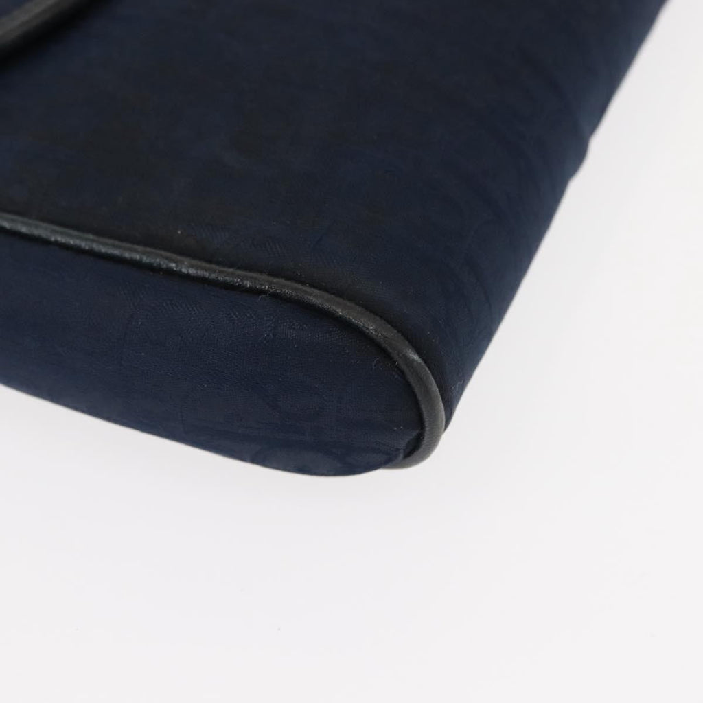 Christian Dior Vintage Trotter Shoulder Bag Canvas Navy Canvas Shoulder Bag Bag (Pre-Owned)